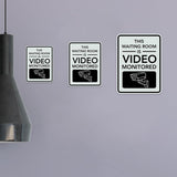 Portrait Round Plus This Waiting Room Is Video Monitored Wall or Door Sign | Office Rules Sign for Waiting Area & Group Sessions