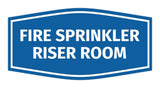 Signs ByLITA Fancy Fire Sprinkler Riser Room Sign | Durable Plastic | Vibrant Colors | Powerful Foam Tape