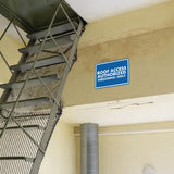 Classic Framed Roof Access Authorized Personnel Only Wall or Door Sign