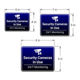 Classic Framed Plus Security Cameras in Use – 24/7 Monitoring Door or Wall Sign | General Security Notices