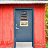 Signs ByLITA Classic Framed Use Water Sparingly Door or Wall Sign | Eco-Friendly Home Signs