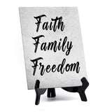 Family Home Decor Table Signs 6x8 Easy Installation | Great For Hospitality Venues, Parties & Homes | Funny Novelty Gifts