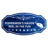 Victorian Plus Fishermen's Haven Reel in the Fun Wall or Door Sign | Boat Signage