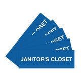 Basic Janitor's Closet Door/Wall Sign (Multipack)