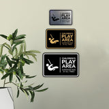Signs ByLITA Classic Framed Children's Play Area - Supervise Kids at All Times Wall or Door Sign