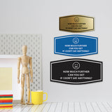 Signs ByLITA Fancy How much further can you get If I don't say anything? Funny Office Wall or Door Sign