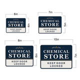 Classic Framed Plus Chemical Store — Keep Door Locked — Wall or Door Sign | Specialist Room - Sign