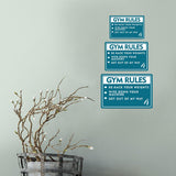 Classic Framed Plus Gym Rules Re-Rack Your Weights Wipe Down Your Machine Get Out Of My Way Door or Wall Sign | Gym Etiquette Signage