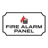 Notched Standard Fire Alarm Panel Wall or Door Sign | Fire/Emergency/Electrical/Security Safety Signs