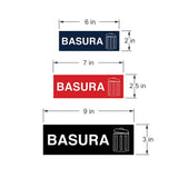 Signs ByLITA Basic Basura Wall or Door Sign