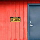 Swim At Your Own Risk! Lifeguard Is Drunk Again 5" x 10" Hanging Wall or Door Sign | Safety Signs