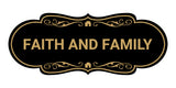 Designer Faith and Family Wall or Door Sign