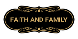 Designer Faith and Family Wall or Door Sign