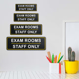 Standard Plus Exam Rooms – Staff Only Wall or Door Sign | Exam Room Notices
