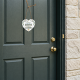 Signs ByLITA Please Do Not Knock Or Ring Doorbell' 6x6" Hanging Heart Sign | Health & Hygiene Signs