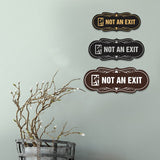 Designer Not An Exit (Runner) Wall or Door Sign