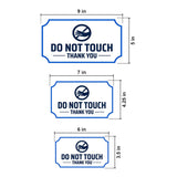 Notched Standard Do Not Touch Thank You Wall or Door Sign | Safety & Caution