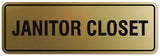 Signs ByLITA Standard Janitor Closet Sign - Easy Installation | Durable Wall or Door