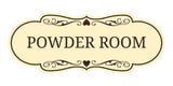 Signs ByLITA Designer Powder Room Wall or Door Sign
