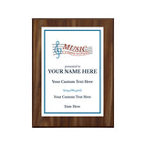 Music Competition Customizable Award Plaque | Easel Mount Option | Achievement and Recognition Personalizable Plaques