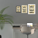 Designs ByLITA Let Your Smile Change The World, But Don't Let The World Change Your Smile, Wall Print Art | Home Decor