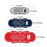 Signs ByLITA Designer Please Ring Bell for Deliveries Wall or Door Sign