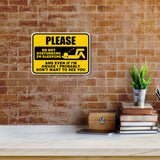 Classic Framed Plus Please Do Not Disturbing I'm Sleeping And Even If I'm Awake I Probably Don't Want To See You Wall or Door Sign | Novelty Funny Warning Signs