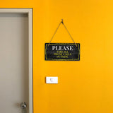 Please Take All Phone Calls Outside 5x10 Hanging Plus Wall or Door Sign | Office Decor
