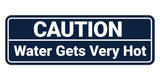 Standard Caution Water Gets Very Hot Wall or Door Sign Multipack