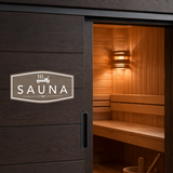 Fancy Plus Sauna — Wall or Door Sign | Sauna & Steam Room - Sign