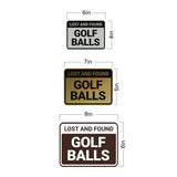 Classic Framed Lost And Found Golf Balls Wall or Door Sign