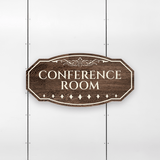 Victorian Plus Conference Room Wall or Door Sign | Legal and Courtroom Decoration