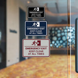 Signs ByLITA Classic Framed Emergency Exit: Keep Clear at All Times Wall or Door Sign