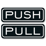 Classic Horizontal Push Pull Door Sign