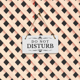 Do Not Disturb 5" x 10" Hanging Wall or Door Sign | Rustic Twine | Stylish Business or Office Signage
