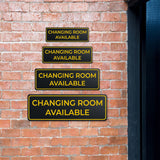 Standard Plus Changing Room Available Wall or Door Sign | Exam Room Notices