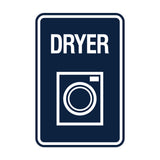 Signs ByLITA Portrait Round Dryer Wall or Door Sign