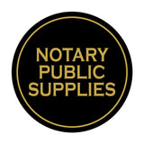Signs ByLITA Circle Notary Public Supplies Wall or Door Sign