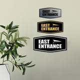 Fancy East Entrance Wall or Door Sign