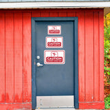 Classic Framed Plus Caution Slippery When Wet Door or Wall Sign | Workplace Health and Safety Warning Signage