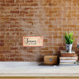 Jesus Is Lord 5x10 Hanging Plus Wall or Door Sign | Religious Home Decor