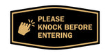 Signs ByLITA Fancy Please Knock Before Entering (Hand Vector) Office Wall or Door Wall or Door Sign