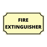 Notched Standard Fire Extinguisher Wall or Door Sign | Facilities and Rooms Sign