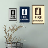 Signs ByLITA Portrait Round Fire Extinguishers Wall or Door Sign