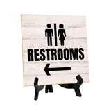 General Office Notices & Business Table Signs | 5"x 5" Square Table Signs With Acrylic Easels