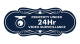 Designer Property Under 24Hr Video Surveillance (Camera) Wall or Door Sign