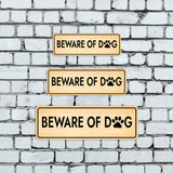 Standard Plus Beware of Dog Wall or Door Sign | Home Decor