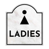 Ladies (Restroom Vector)' Headstone ? Wall/Door Restroom & Hygiene Sign
