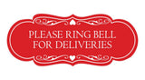 Signs ByLITA Designer Please Ring Bell for Deliveries Wall or Door Sign