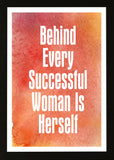 Designs ByLITA Behind Every Successful Woman Is Herself, Wall Print Art | Home Decor